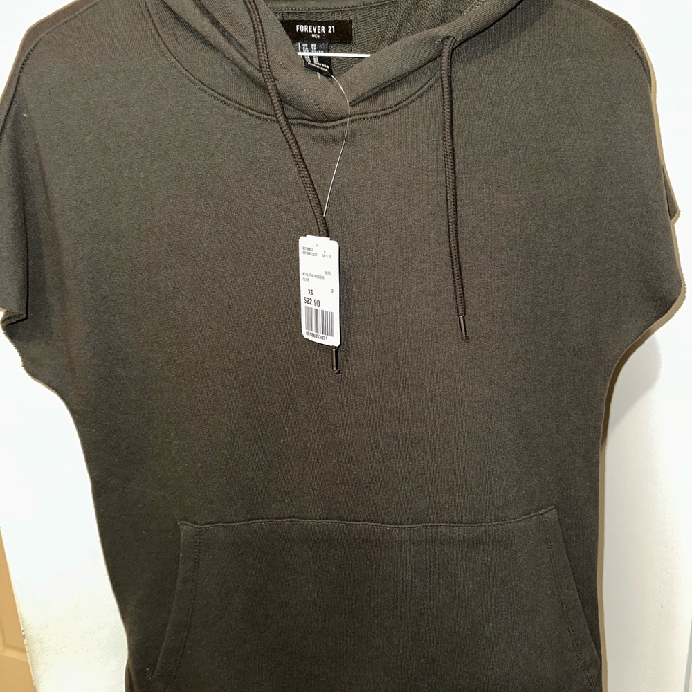Forever 21 Khaki Pullover Hoodie